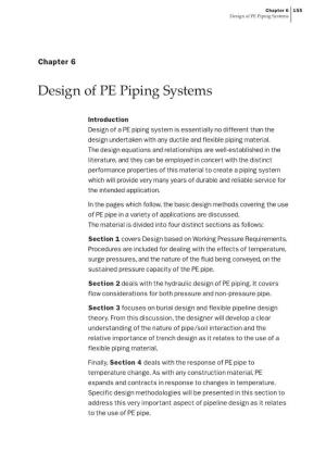 Chapter 6 155 Design of PE Piping Systems