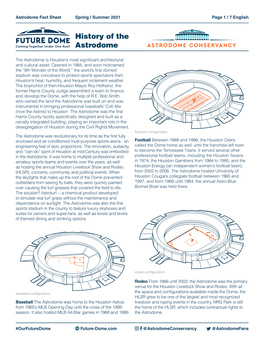 History of the Astrodome