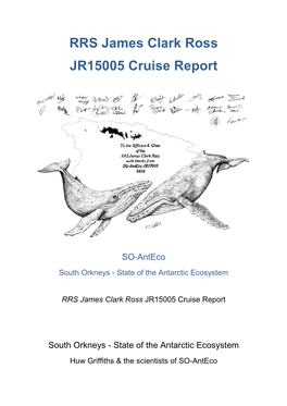 RRS James Clark Ross JR15005 Cruise Report