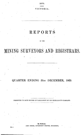 Minin.G Surveyors. And. Registrars