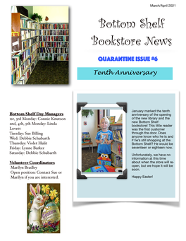 Bottom Shelf Bookstore News