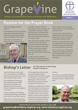 Passion for the Prayer Book “I Like the ‘Language Contained Local Choir in Sussex