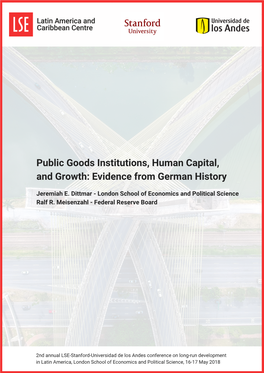 Public Goods Institutions, Human Capital, and Growth: Evidence from German History