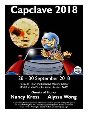 30 September 2018 Nancy Kress Alyssa Wong