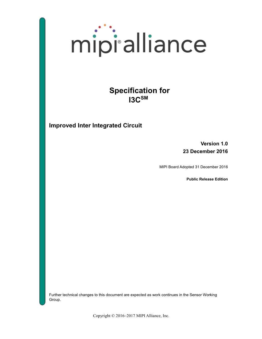 MIPI Alliance Specification For I3C, Version - DocsLib