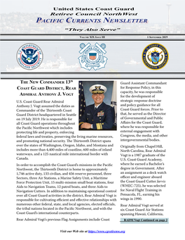 Pacific Currents Newsletter “They Also Serve”