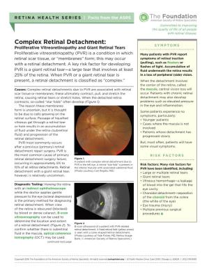Complex Retinal Detachment