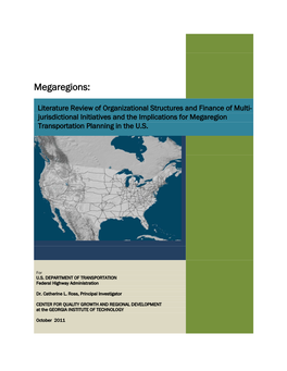 Jurisdictional Initiatives and the Implications for Megaregion Transportation Planning in the US