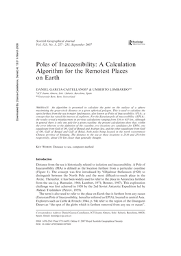 A Calculation Algorithm for the Remotest Places