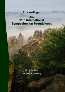 Proceedings of the 11. Pseudokarst Symposium