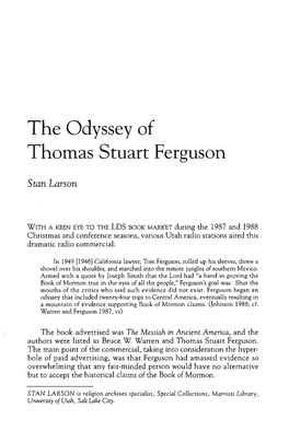 The Odyssey of Thomas Stuart Ferguson