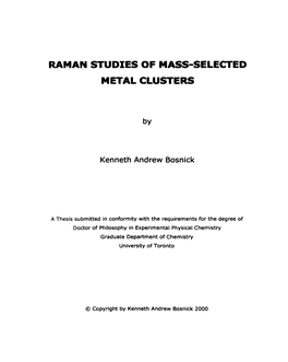 Raman Studies of Mass-Selected Metal Clusters