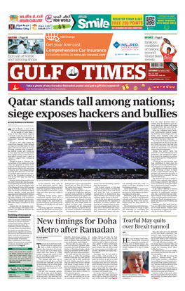 Qatar Stands Tall Among Nations; Siege Exposes Hackers and Bullies