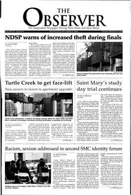 NDSP Warns of Increased Theft During Finals