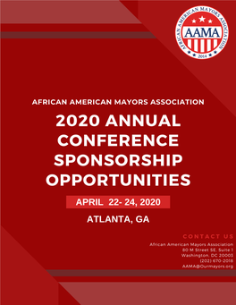 2020 Annual Conference Sponsorship Opportunities