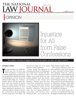Injustice for All from False Confessions