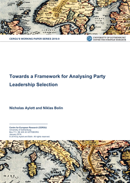 Towards a Framework for Analysing Party