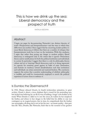 Liberal Democracy and the Prospect of Truth