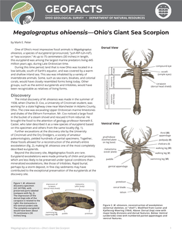Geofacts 34: Megalograptus Ohioensis—Ohio's Giant Sea Scorpion