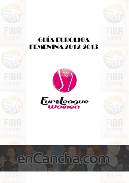 Guía Euroliga Femenina 2012-2013