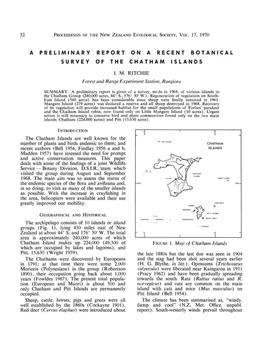 A Preliminary Report on a Recent Botanical Survey of the Chatham Islands