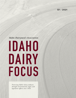 Idaho Dairymen's Association Q1 / 2021