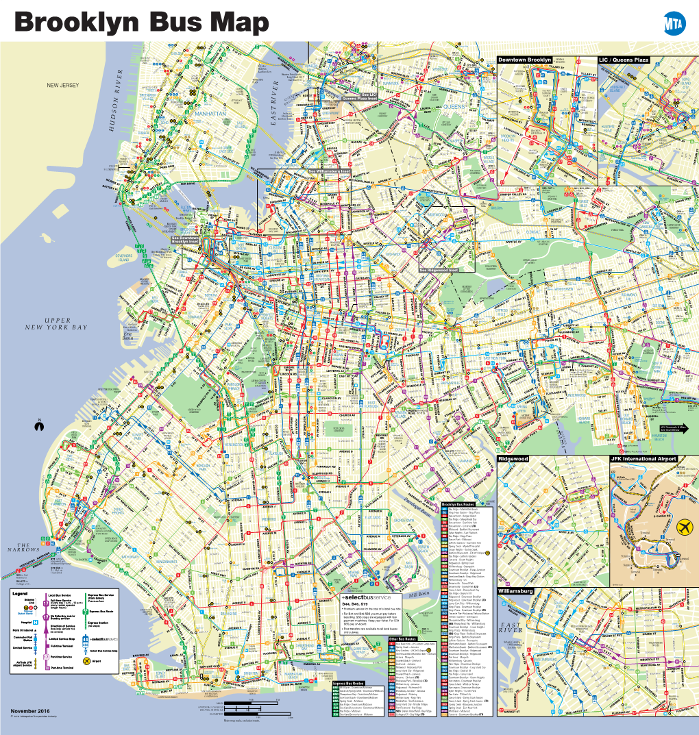 Brooklyn Bus Map November 2016