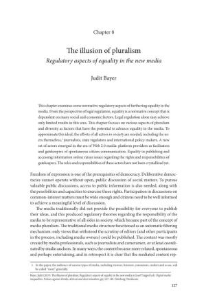 The Illusion of Pluralism. Regulatory Aspects of Equality in the New Media