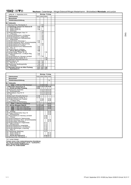 Cadenberge - Wingst-Dobrock/Wingst-Westerhamm - Bröckelbeck-Warstade Und Zurück Gültig Ab: 3