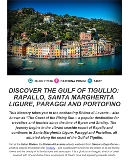 Rapallo, Santa Margherita Ligure, Paraggi and Portofino