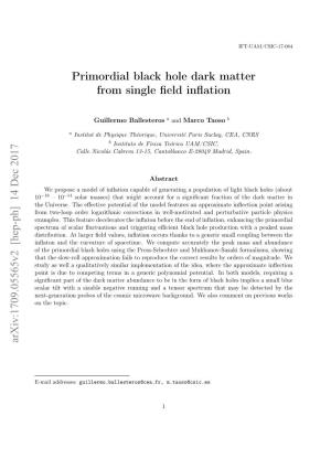 Primordial Black Hole Dark Matter from Single Field Inflation
