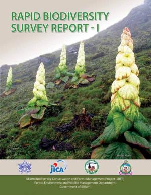 Rapid Biodiversity Survey Report-I 1