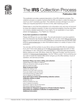 Publication 594, the IRS Collection Process