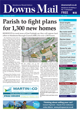 Parish to Fight Plans for 1,300 New Homes