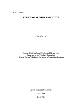 Review of Artistic Education No. 17 2019 8-21