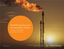 Redefining Success in Uncertain Times– a Business Perspective for Energy Executives