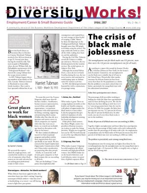 The Crisis of Black Male Joblessness on Page 7 Are Making Great Professional Here Are the Findings (* Com- Strides in Their Careers