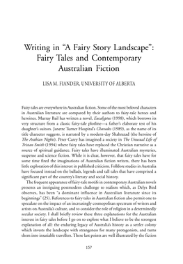 Fairy Tales and Contemporary Australian Fiction