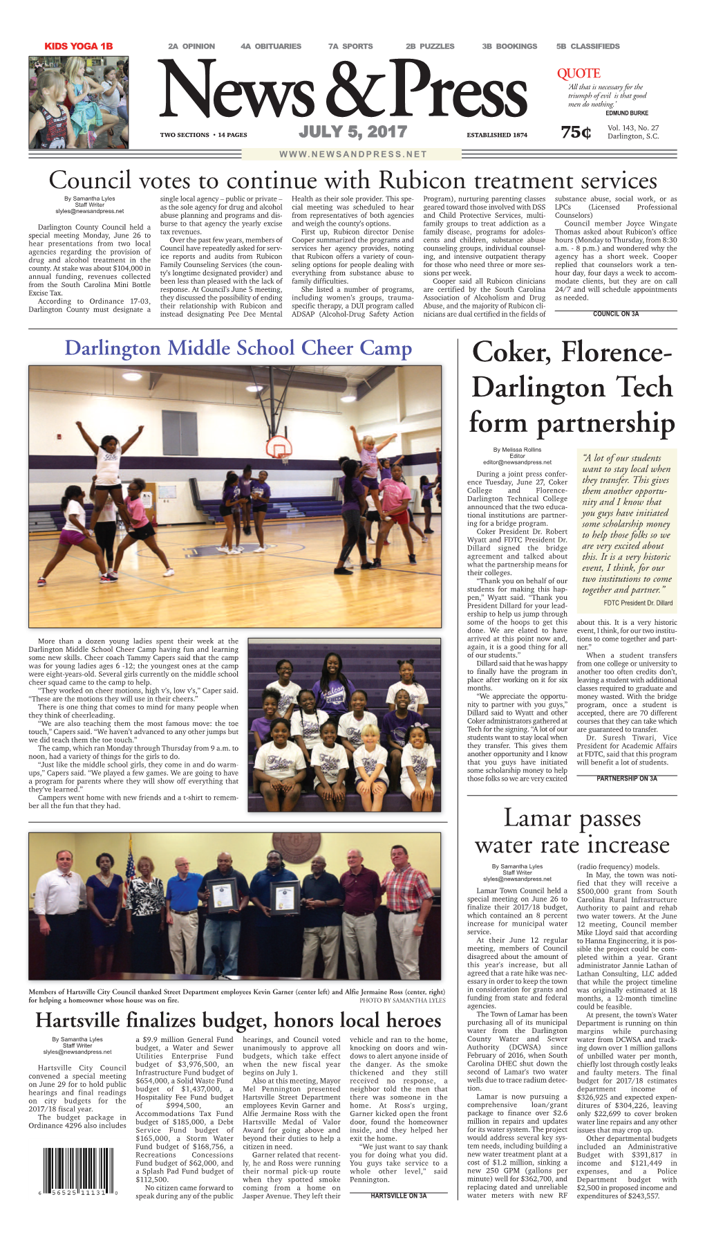 Coker, Florence- Darlington Tech Form Partnership