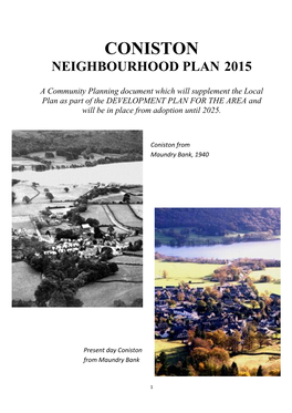Coniston Neighbourhood Plan 2015