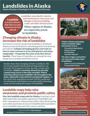 Landslides in Alaska Alaska Division of Geological & Geophysical Surveys