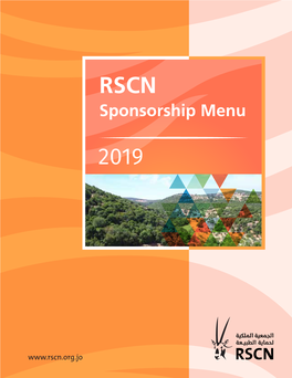 Sponsorship Menu