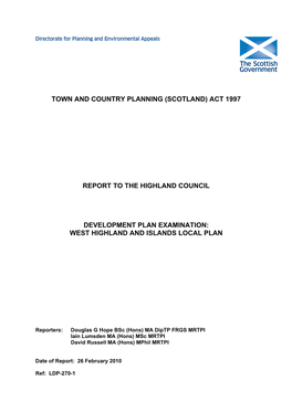 Town and Country Planning (Scotland) Act 1997