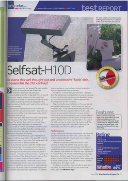 Etfsat-H10D Assessthis Well Thought-Out and Unobtrusive'5qish' Dish