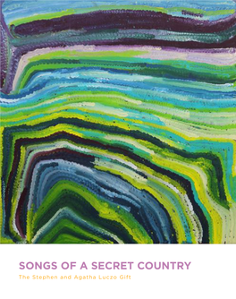 SONGS of a SECRET COUNTRY the Stephen and Agatha Luczo Gift BUGAI WHYOULTER Front Cover: Wantili, 2014