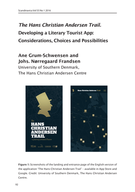 The Hans Christian Andersen Trail. Developing a Literary Tourist App: Considerations, Choices and Possibilities