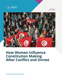 How Women Influence Constitution Making After Conflict and Unrest