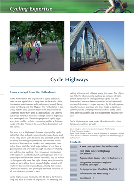Cycling Expertise Cycle Highways