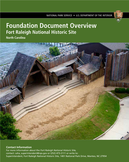 Foundation Document Overview, Fort Raleigh National Historic Site