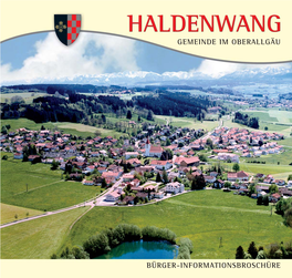 Bürger-Informationsbroschüre Der Gemeinde Haldenwang
